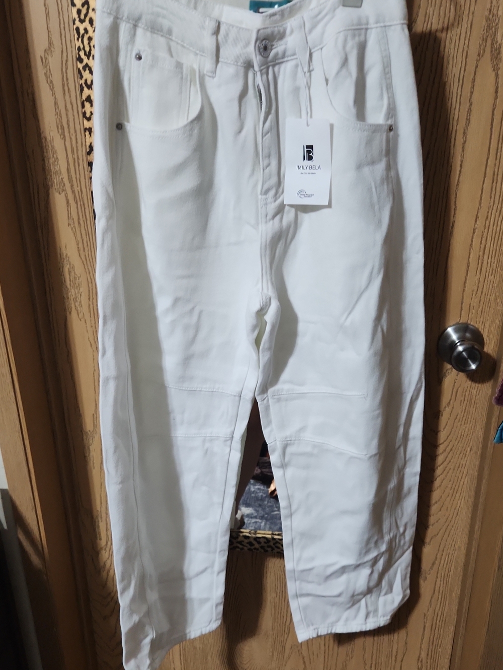 High-Rise White Women's Jeans
